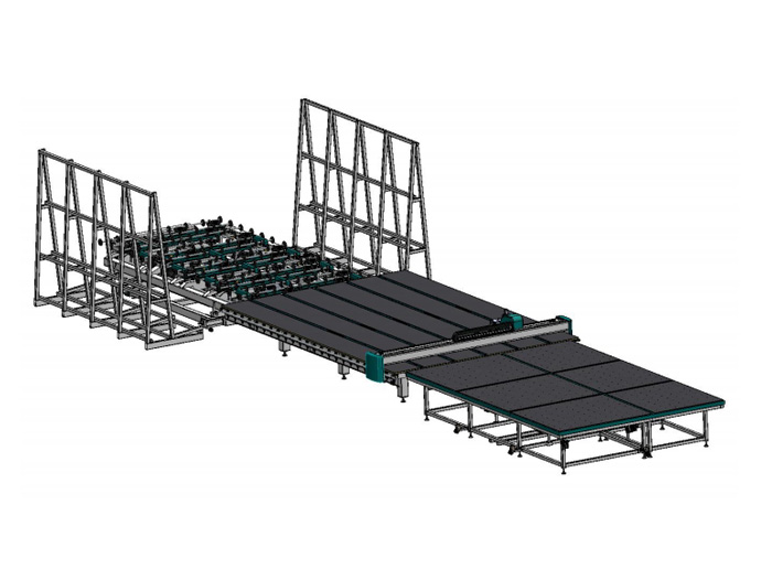 CNC Cam Kesim Yükleme ve Kırma Makinası