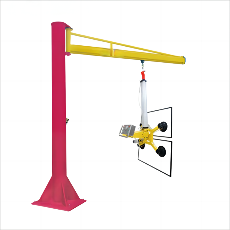 Vacuum Suction Cup Insulating Glass Lifting Crane Equipment